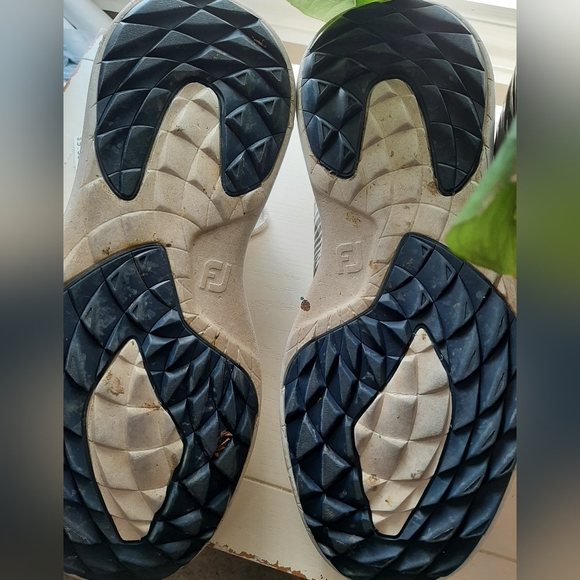 Foot joy FJ Flex Spikeless Golf Shoes (off white) Size 9.5 W - Picture 4 of 7